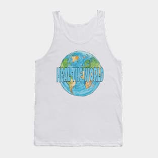 Heal the World (distressed) Tank Top